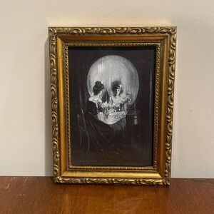 All Is Vanity Framed Print Charles Allan Gilbert 6.5x8.5 Death Skull Wall Art